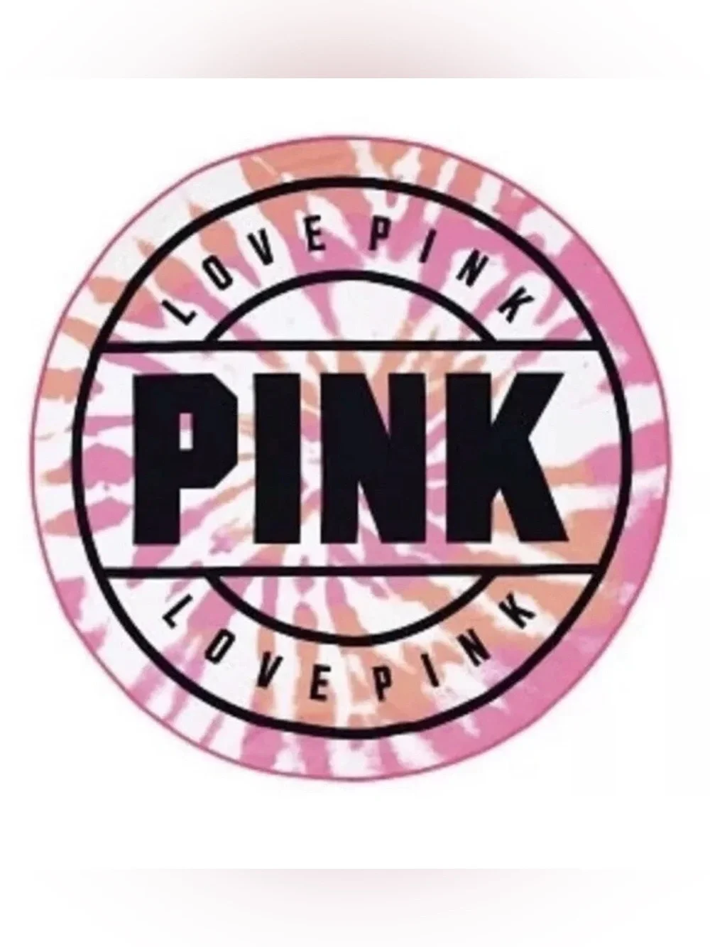 Victoria’s Secret PINK Tie Dye Round Beach Towel